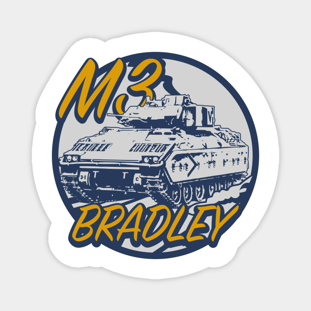 M3 Bradley Patch Magnet by Firemission45