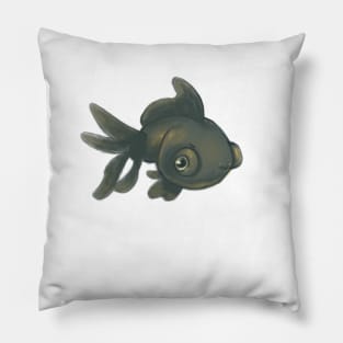 Black Moor Goldfish - cute pop eye goldfish Pillow