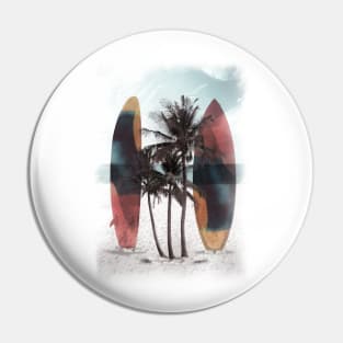 Surf Beach Pin