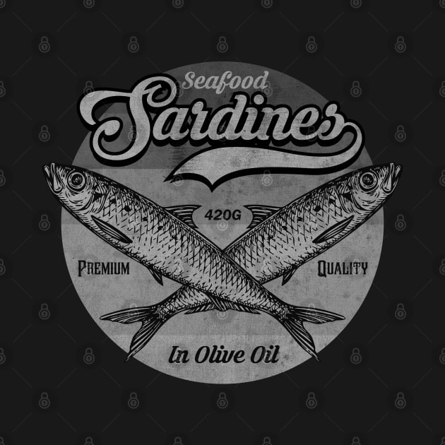 Sardines Label BW by CTShirts