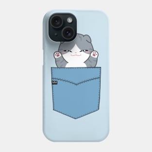 Tabby Kitty Cat Pouchie Shirt - In Pocket Phone Case