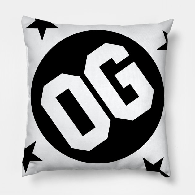 Happy OG Pillow by BlackActionTeesOnDemand