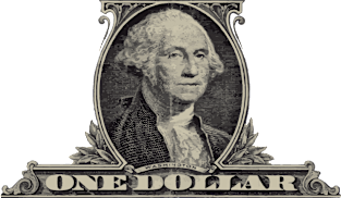 One Dollar Bill - George Washington Magnet