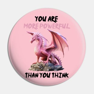 Beat Cancer - Dragon Power Within! Pin