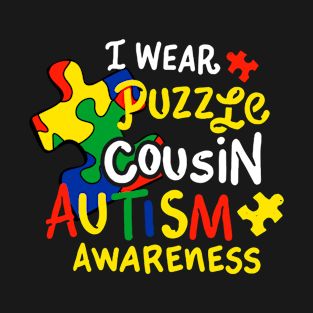 Autism Awareness T Shirt Cousin T-Shirt