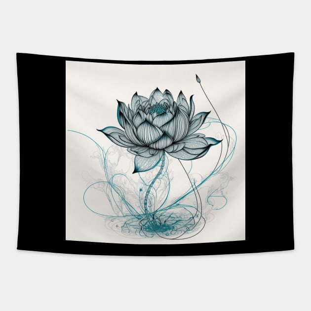 Purity and Enlightenment Lotus Flower Lotus Tapestry TeePublic