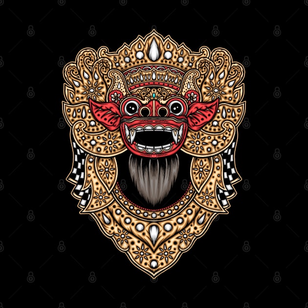 Barong bali traditional culture by WODEXZ