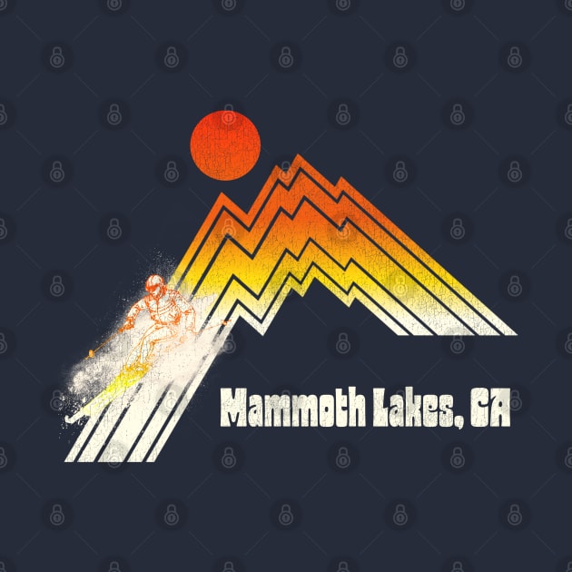 Mammoth Lakes California 70s/80s Retro Souvenir Style Skiing by darklordpug