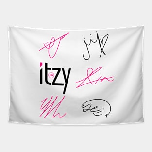 Design with the signatures of itzy Tapestry