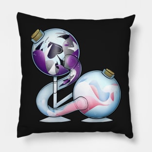 Asexual And Transgender Pride Potion Pillow