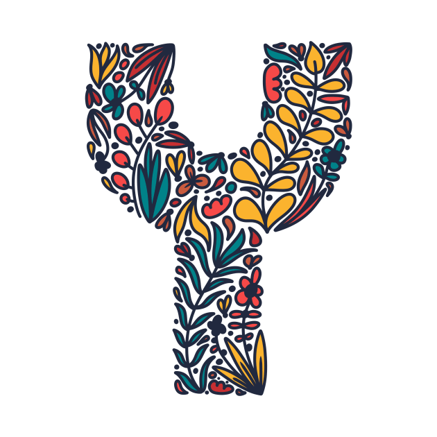 Tropical Letter Y by Cascade Patterns