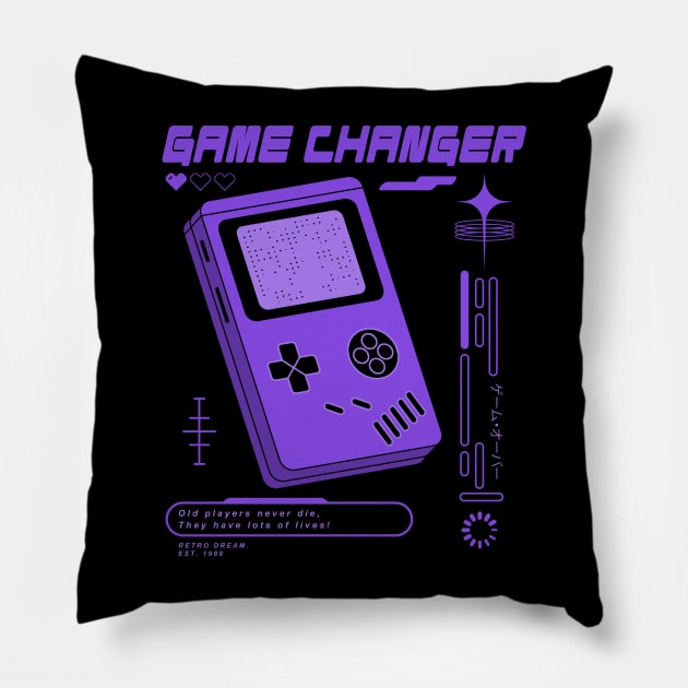 Game Changer Pillow by xyz_studio