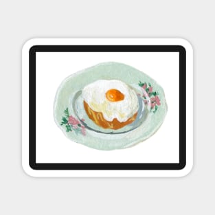 Fried egg brioche Magnet