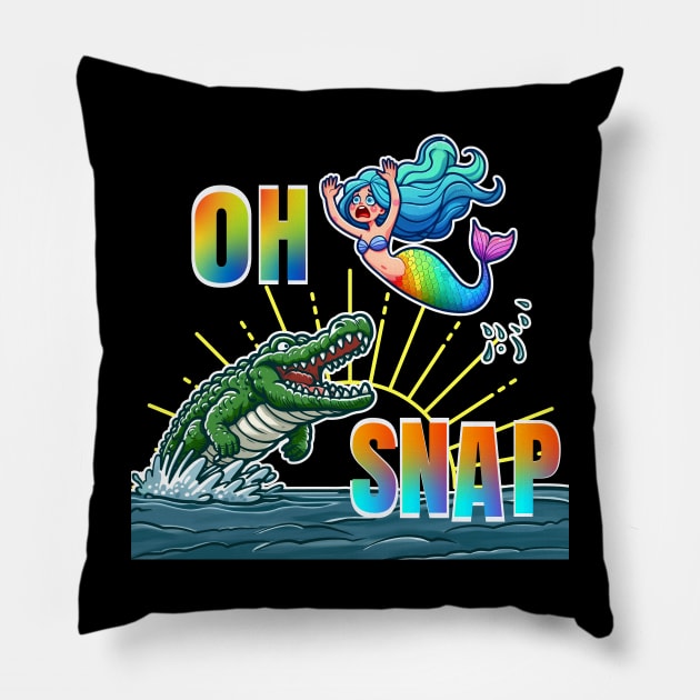 Oh Snap!! Pillow by Art from the Machine