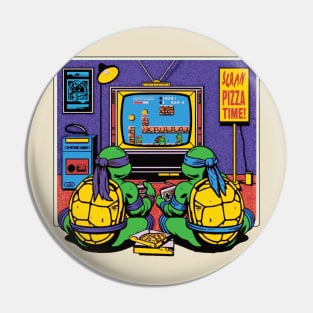 Turtles Retro couch co-op gaming Pin