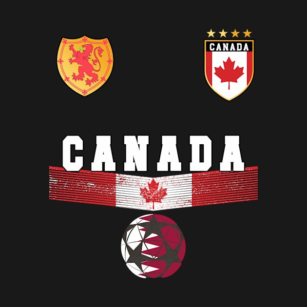 Canada Soccer Fans Jersey Canadian Flag Football Lovers by TeeBlade