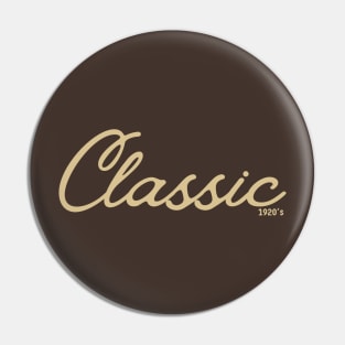 Classic 1920s retro style Pin