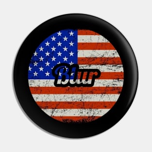 Pulp / USA Flag Vintage Style Pin