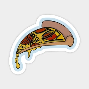 Joey loves pizza - lightblue Magnet