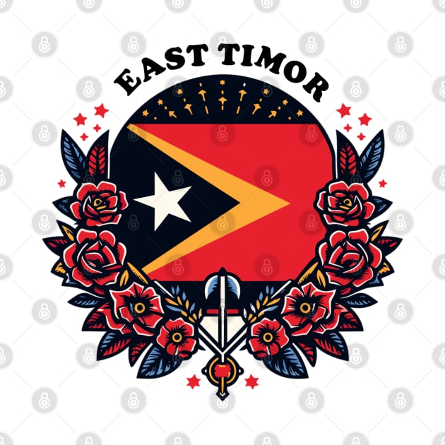 East Timor Flag Heart by alphacreatives