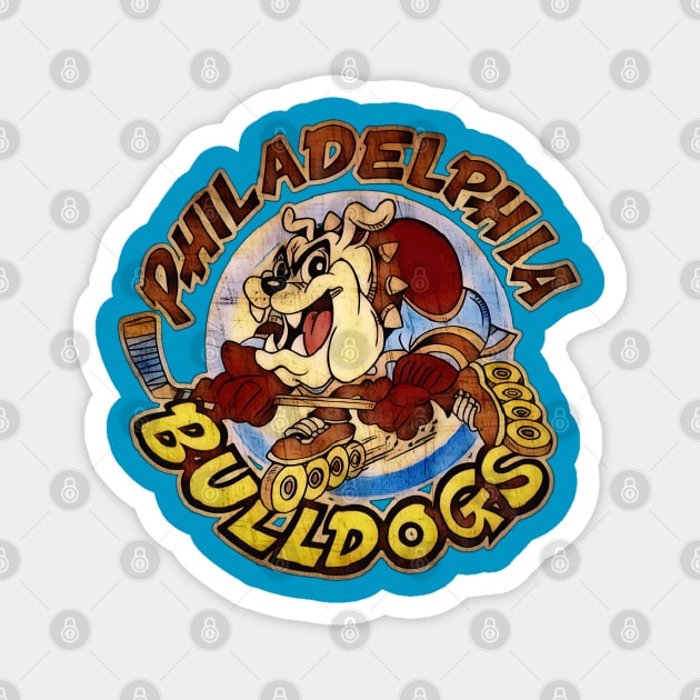 Philadelphia Bulldogs Roller Hockey Magnet by Kitta’s Shop