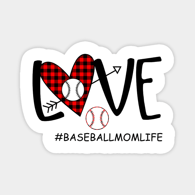 Love Baseball Mom Life Magnet by heryes store