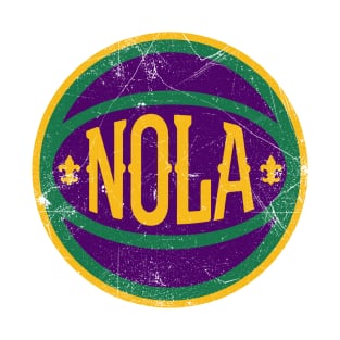 NOLA Retro Ball - White 2 T-Shirt