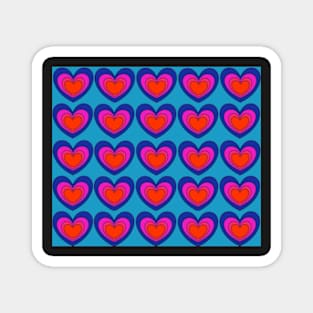 Colorful Hearts 3 Magnet