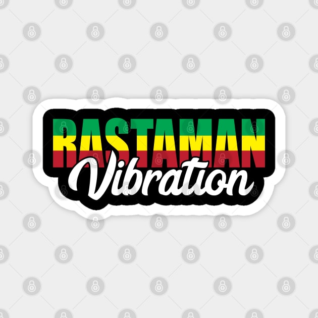 Rastaman Vibration Magnet by defytees