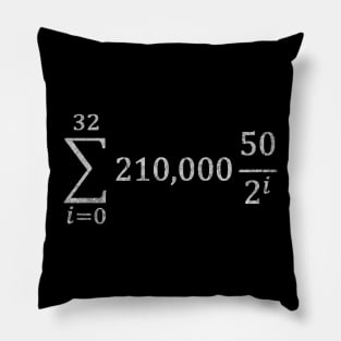 Bitcoin Halving Equation Pillow