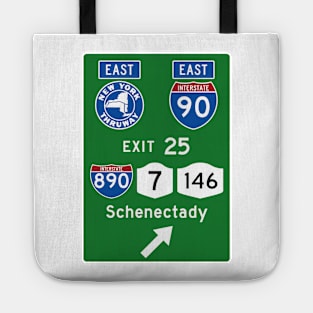 New York Thruway Eastbound Exit 25: Schenectady I-890 NY Rte 7, 146 Tote