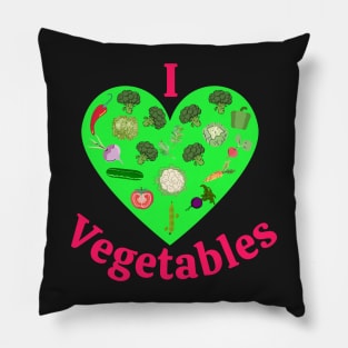 I Love Vegetables Pillow
