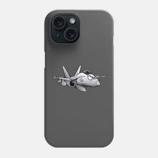 F/A-18 Hornet Military Fighter Attack Jet Airplane Cartoon Phone Case