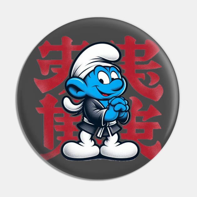 Asian Smurf Pin by Jason's Finery