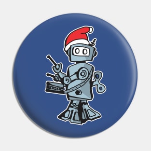 25-Hour Holiday Radio Show robot (solo) Pin