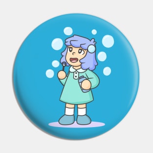 Bubble girl Pin