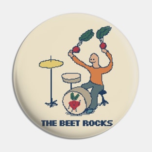 The Beet Rocks - 8bit pixel art Pin