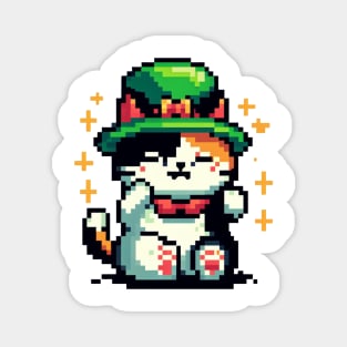 ST Patrick Cat Magnet