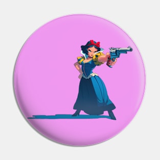 Princess with gun Pin