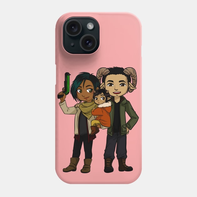 Saga - Alana, Marko and Hazel 2 Phone Case by artsy_alice