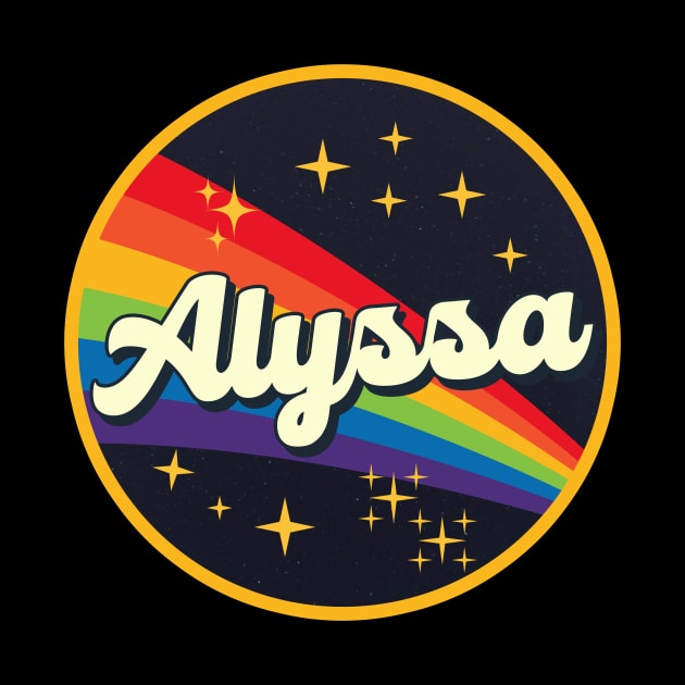 Alyssa - // Rainbow In Space Vintage Style by LMW Art