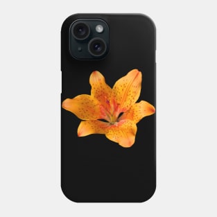 orange lily flower, lilies, garden, nature, bloom Phone Case