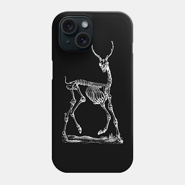 Deer Skeleton Phone Case by tommartinart