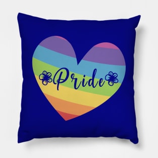 Rainbow Pride Heart Pillow