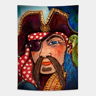 SCURVY the Handsome Pirate Tapestry