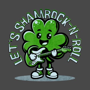 Cute St. Patrick's Day Shamrock-N-Roll T-Shirt