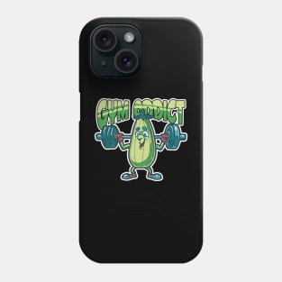 Gym Addict Zucchini Working out with weights Phone Case