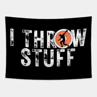 I Throw Stuff Discus Track And Field Athlete Throwers Tapestry