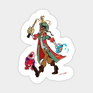 Hondo Ohnaka visits Galaxy's Edge (TechnoRetro Dads Version) Magnet