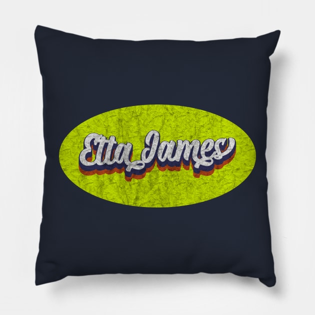 Vintage Etta James Pillow by Electric Tone